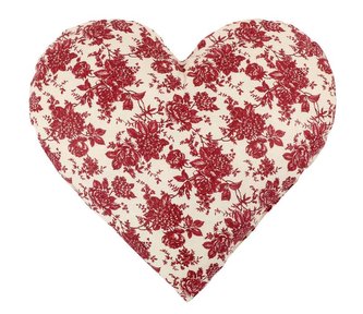 SRDCE - květ - bordo - 42x40 cm