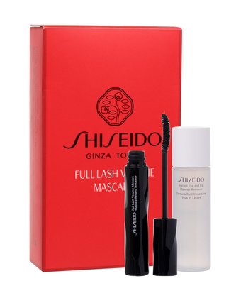 Shiseido Full Lash řasenka Full Lash Volume Mascara 8 ml + odličovač očí Instant Eye And Lip Makeup Remover 30 ml