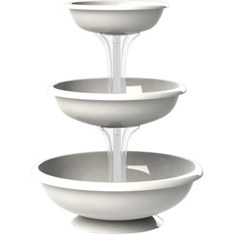 BAMA Květináč FONTANA, barva bílá