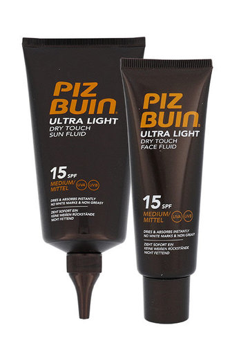 PIZ BUIN Ultra Light opalovací přípravek na tělo 150 ml + opalovací přípravek na obličej 50 ml