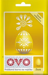OVO - prášková barva na vajíčka žlutá 5 g
