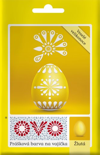 OVO - prášková barva na vajíčka žlutá 5 g