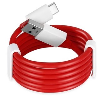 OnePlus D401 Warp Charge USB-C Datový Kabel 1,5m Red (Bulk)