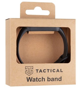 Tactical 661 Silikonový Řemínek pro Xiaomi Mi Band 5/6 Black