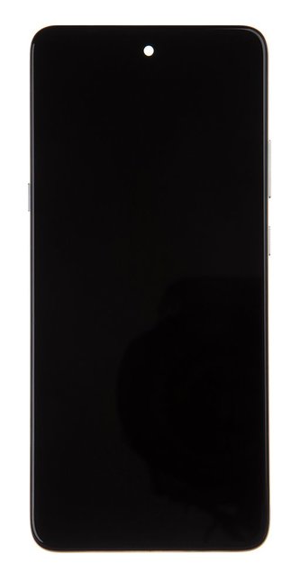 Motorola G 5G LCD Display + Dotyková Deska + Přední Kryt Silver (Service Pack)