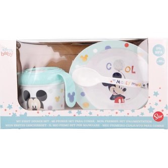 Dětská jídelní sada 3ks Mickey - Stor