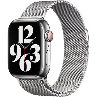 Apple Watch 41/40/38mm stříbrný milánský tah