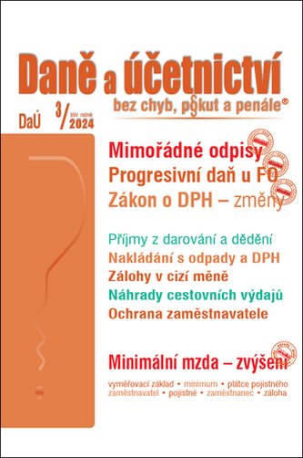 DaÚ 3/2024 Daně a účetnictví bez chyb, pokut a penále