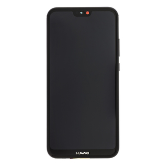 Huawei P20 Lite LCD Display + Dotyková Deska + Přední Kryt Black