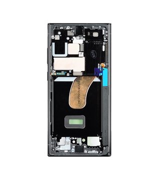 Samsung S918B Galaxy S23 Ultra Středový Rámeček Graphite/Red (Service Pack)