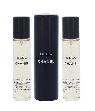 Chanel Bleu de Chanel Toaletní voda 20 ml 3x 20 ml Twist and Spray pro muže Tester