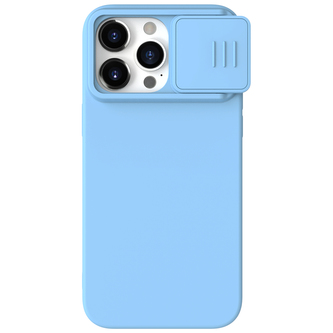 Nillkin CamShield Silky Silikonový Kryt pro Apple iPhone 15 Pro Max Blue Haze