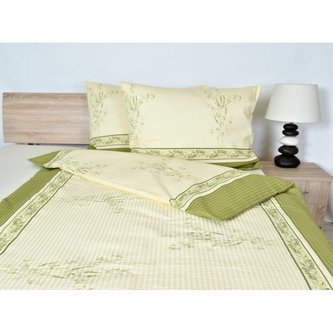 Ložní povlečení, Krep Decentní květinky, 1+1