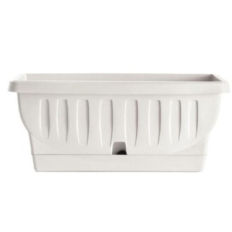 BAMA Truhlík Natura TR 30cm s podtáckem, barva bílá