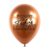 Balonky Happy Fuc... Birthday, Jantar, 5 ks