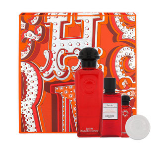Hermes Eau de Rhubarbe Écarlate kolínská voda 100 ml + kolínská voda 7,5 ml + sprchový gel 40 ml + hydratační balsam 10 ml