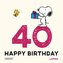 Peanuts Geschenkbuch: Happy Birthday zum 40. Geburtstag