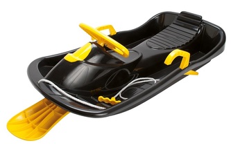 Bob plastový s volantem, černý