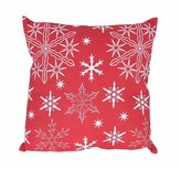 Návlek nebo Polštář, Snow, červený samostatný návlek