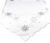 Forbyt, Ubrus vánoční, Vločky stříbrné, bílý pr. 150