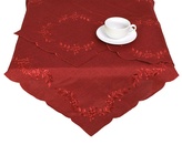 Ubrus celoroční, Gabriela, červený 85 x 85 cm