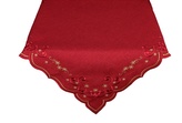 Ubrus Vánoční, Královské sněhové vločky, červený 85 x 85 cm