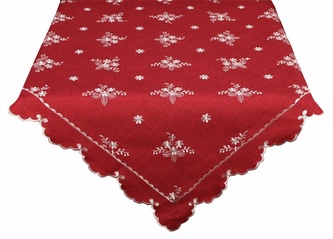 Ubrus celoroční, Anička, červený 40 x 140 cm