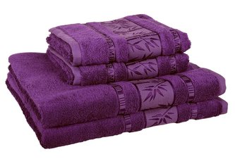 Forbyt, Ručník nebo osuška, New Bambus Line, tmavě fialový 50 x 95 cm