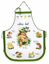 Zástěra kuchyňská, Houby, zelená