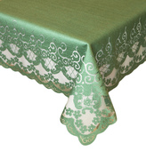 Forbyt , Ubrus žakárový, Felicia, zelený, obdélník 123 x 156 cm