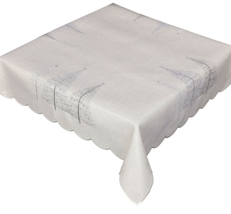 Ubrus Vánoční, Moderní stromečky, šedý 85 x 85 cm