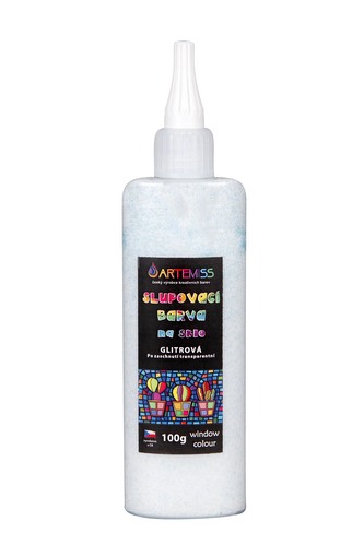 ARTEMISS Slupovací barva glitrová transparentní 100g, tyrkysová