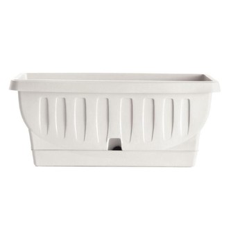 BAMA Truhlík Natura WT 50cm s podtáckem, barva bílá