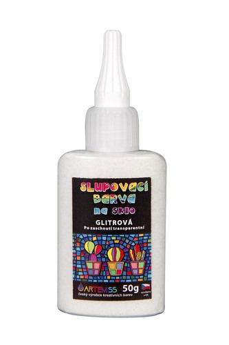 ARTEMISS Slupovací barva glitrová transparentní 50g, stříbrná