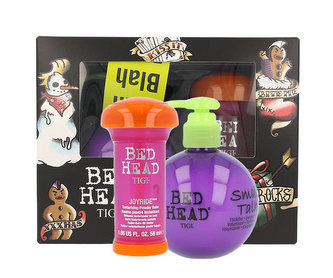 Tigi Bed Head Small Talk krém pro objem vlasů 200 ml + pudrový balzám na vlasy Bed Head Joyride Texturizing Powder Balm 58 ml