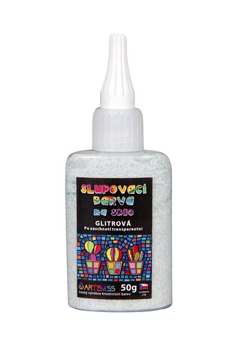 ARTEMISS Slupovací barva glitrová transparentní 50g, zelená