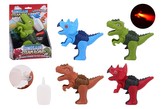 Figurka dinosaura chrlící páru se světlem a zvukem