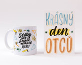 Chaukiss SET Hrnek - "S tátou jako ty se nemůže nikdo měřit" + přáníčko