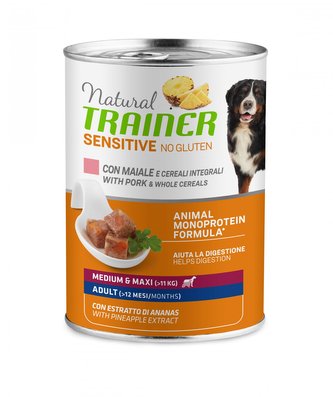 Konzerva Trainer Natural SENS NGl AD M&M vepřové&obil. 400g LT