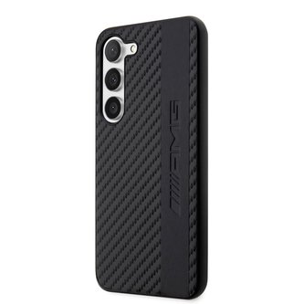 AMG Carbon Stripe Zadní Kryt pro Samsung Galaxy S23 Black (Pošk. Balení)
