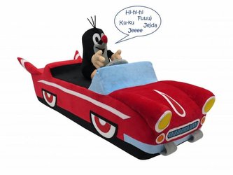 Krtkovo autíčko - dětská sedačka + Krtek 15cm, mluvící