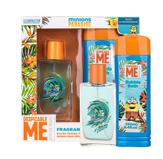 Minions Minions Paradise toaletní voda 75 ml + pěna do koupele 250 ml