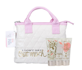 Universal The Secret Life Of Pets sprchový gel 50 ml + tělový peeling 50 ml + tělové mléko 50 ml + kabelka