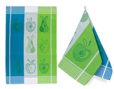 Kuchyňská utěrka 1ks - ovoce - modrá, zelená - 50x70 cm