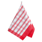 Kuchyňská utěrka 1ks - kostička červená - 50x70 cm