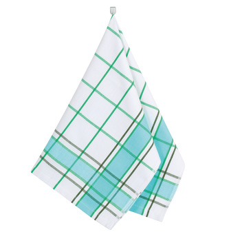 Kuchyňská utěrka 1ks - kostka tyrkysová - 50x70 cm