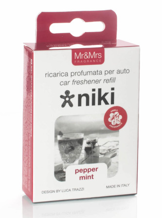 Mr&Mrs Fragrance Niki Vůně do auta 1 ks Pepper Mint Náplň unisex Mr&Mrs Fragrance Niki Vůně do auta 1 ks Pepper Mint Náplň unisex
