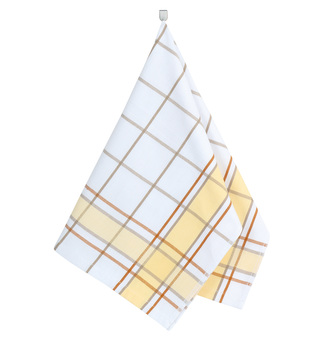 Kuchyňská utěrka 1ks - kostka žlutá - 50x70 cm