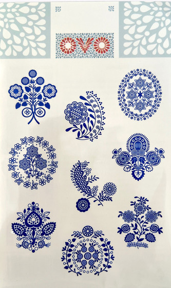 OVO - obtisky modrotisk