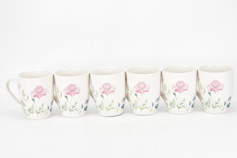 Porcelánový hrnek rozkvetlá louka 350 ml II. jakost, sada 6 ks